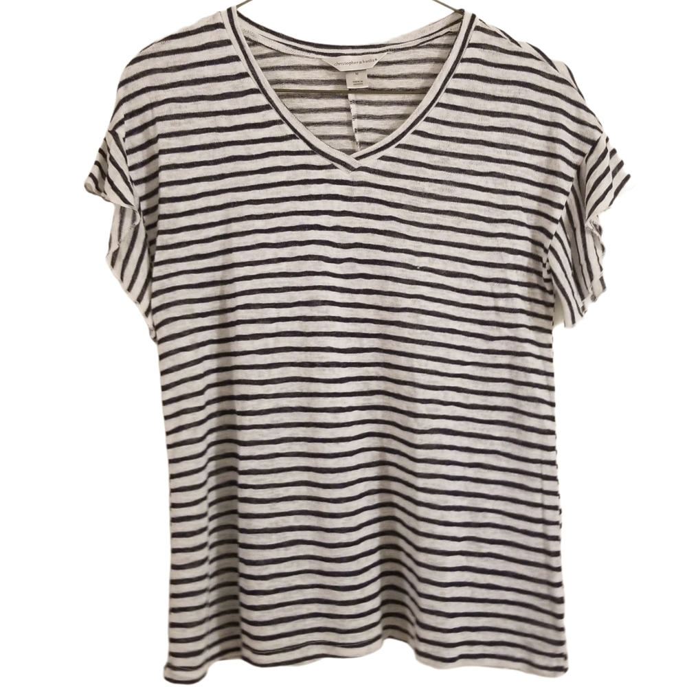 🌻 3/$17 Christopher & Banks Short Sleeved Top